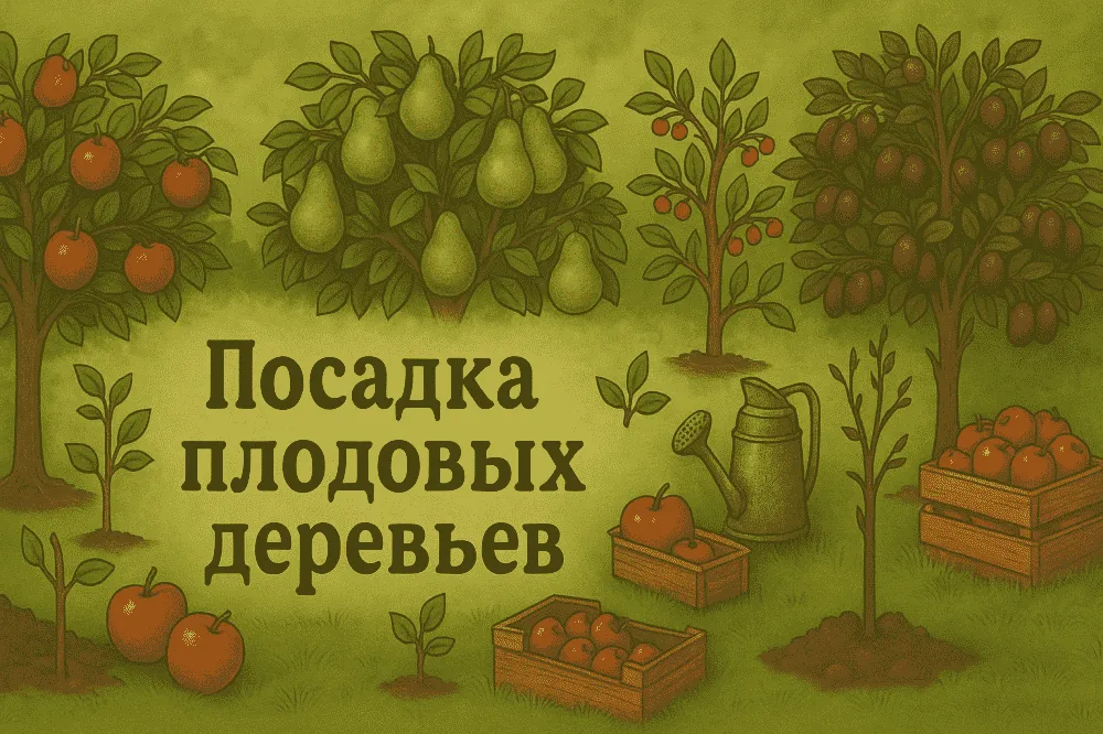 Посадка плодовых деревьев Посадка плодовых деревьев